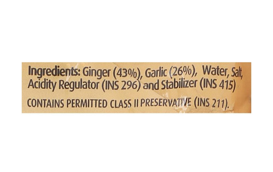 Dabur Hommade Ginger Garlic Paste   Pack  200 grams